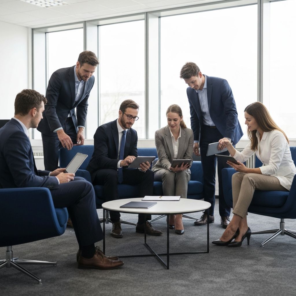 WARUNO Unternehmensberatung Team bei strategischer Besprechung